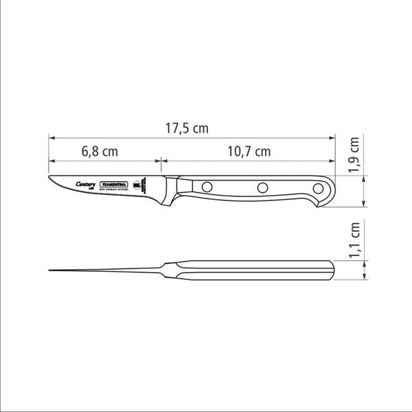 Century 3" Peeling Knife (Pointed)