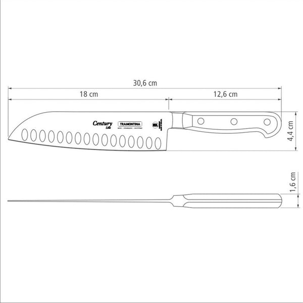 Century 7" Cook's Knife (Santoku)