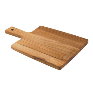 Cutting Board Teakwood w/ Handle 13.4" X 9.1" X 0.7"