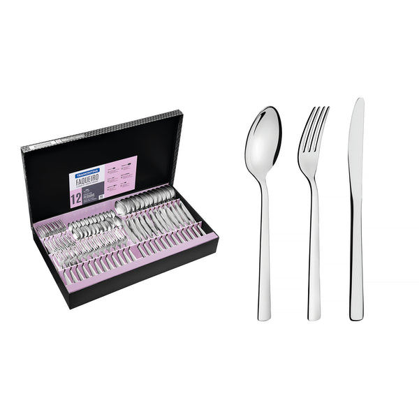 Oslo 72pc. Flatware Set (Black Box)